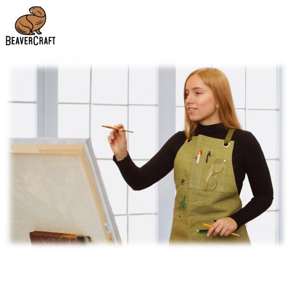 Ποδιά από μουσαμά - πράσινη / BeaverCraft AP1 / 2 Ποδιά από μουσαμά - πράσινη / BeaverCraft AP1 / 2