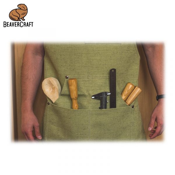 Ποδιά από μουσαμά - πράσινη / BeaverCraft AP1 / 4 Ποδιά από μουσαμά - πράσινη / BeaverCraft AP1 / 4