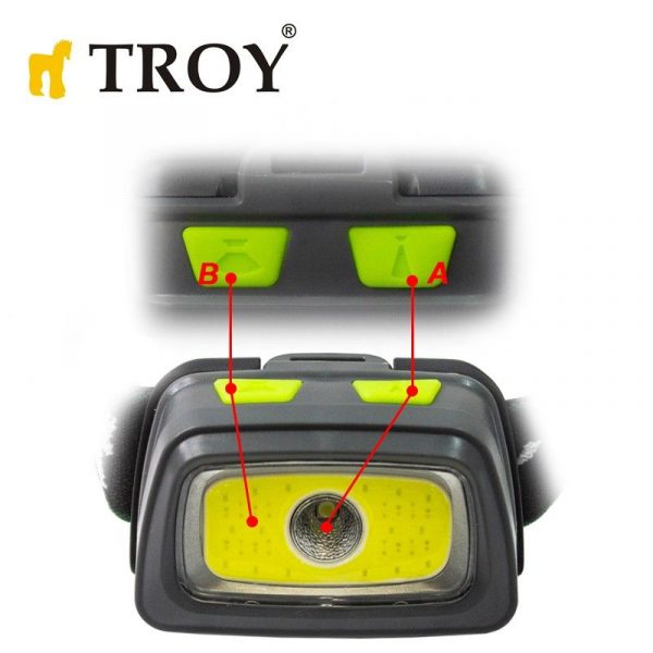 Φακός κεφαλής - 330 Lumen / Troy 28202 / 6 Φακός κεφαλής - 330 Lumen / Troy 28202 / 6