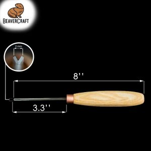Σκαρπέλο για ξυλογλυπτική - Προφίλ V / BeaverCraft K12/02 / 10 Σκαρπέλο για ξυλογλυπτική - Προφίλ V / BeaverCraft K12/02 / 9