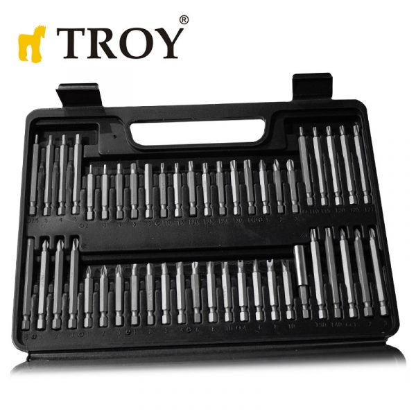 Σετ με μύτες 208 τεμαχίων / Troy 22310 / 4 Σετ με μύτες 208 τεμαχίων / Troy 22310 / 4