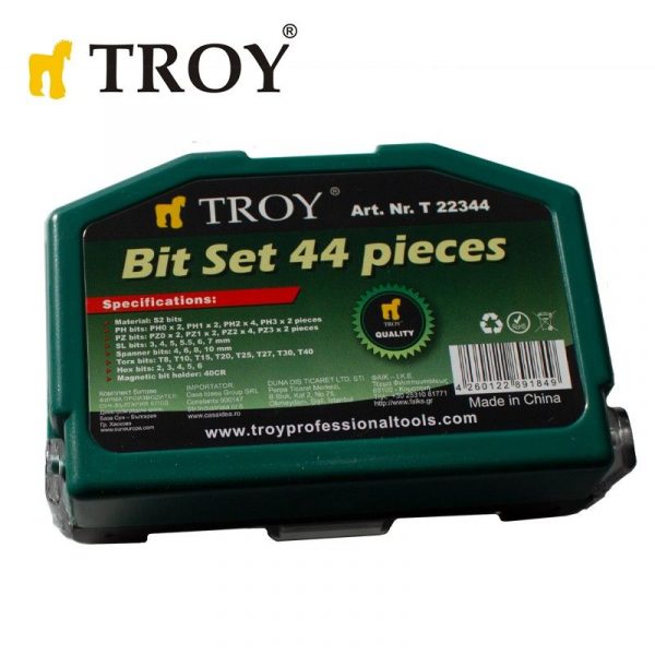 Σετ Μύτες / Άκρες για Κατσαβίδι 44 τεμαχίων / Troy 22344 / 3 Σετ Μύτες / Άκρες για Κατσαβίδι 44 τεμαχίων / Troy 22344 / 3