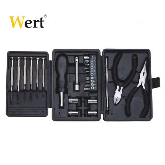 komplekt-fini-instrumenti-s-kleshti-26-chasti-wert-2241 Σετ λεπτών εργαλείων με πένσες, 26 τεμάχια / Wert 2241 / 1