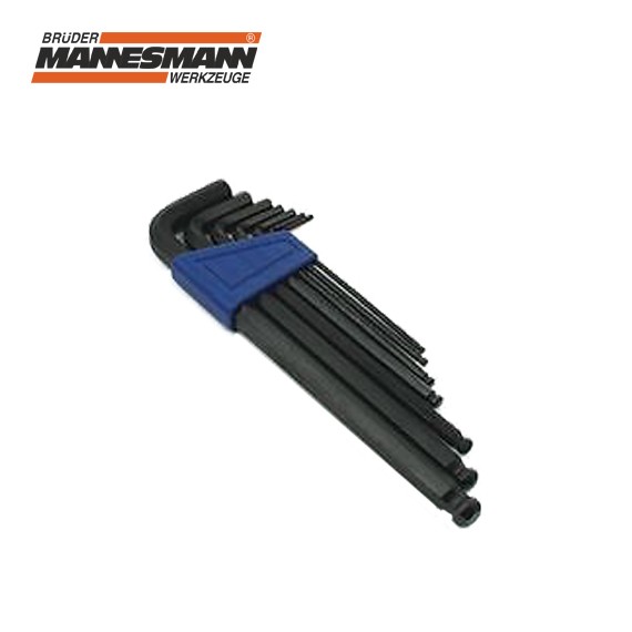komplekt-g-obrazni-vatreshni-shestogrami-sas-sferichna-glava-7-br-25-10-mm-mannesmann-299 Σετ εσωτερικών εξάγωνων κλειδιών τύπου L με σφαιρική κεφαλή 7 τμχ., 2.5 - 10 mm / MANNESMANN 299 / 1