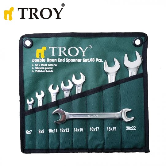 komplekt-gaechni-klyuchove-8-chasti-6-22mm-troy-21508 Σετ γαλλικών κλειδιών, 8 τεμαχίων (6-22 χιλ.) / TROY 21508 / 1