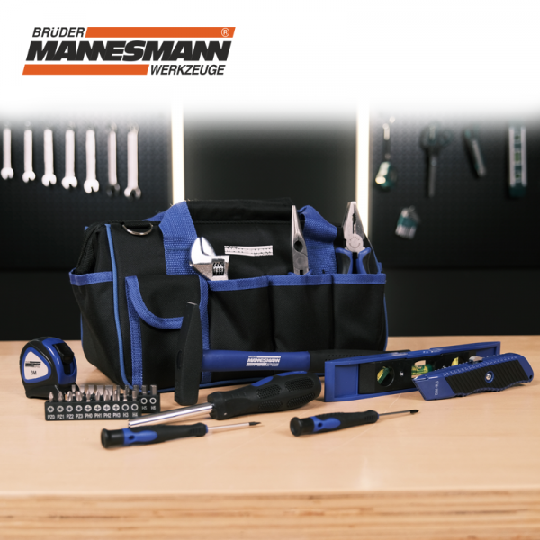 Σετ εργαλείων σε τσάντα 30 τεμαχίων / Mannesmann 29020 / 4 Σετ εργαλείων σε τσάντα 30 τεμαχίων / Mannesmann 29020 / 4