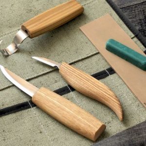 Σετ εργαλείων για ξυλογλυπτική 3 μαχαίρια και αξεσουάρ / BeaverCraft S13 / 7 Σετ εργαλείων για ξυλογλυπτική 3 μαχαίρια και αξεσουάρ / BeaverCraft S13 / 6