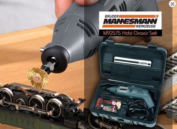 Σετ μίνι μηχάνημα χάραξης 50 τεμαχίων / Mannesmann 92575 / 2 Σετ μίνι μηχάνημα χάραξης 50 τεμαχίων / Mannesmann 92575 / 2