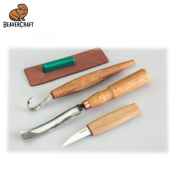 Σετ Μαχαιριών για Κατασκευή Κουταλιών / BeaverCraft S47 / 2 Σετ Μαχαιριών για Κατασκευή Κουταλιών / BeaverCraft S47 / 2