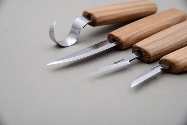 Σετ από 4 μαχαίρια για ξυλογλυπτική / BeaverCraft S09 / 1 Σετ από 4 μαχαίρια για ξυλογλυπτική / BeaverCraft S09 / 1