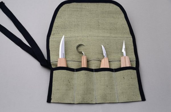 Σετ από 4 μαχαίρια για ξυλογλυπτική / BeaverCraft S09 / 2 Σετ από 4 μαχαίρια για ξυλογλυπτική / BeaverCraft S09 / 2