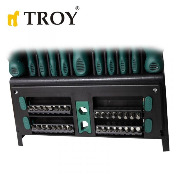 Σετ κατσαβιδιών και μύτες με βάση - 50 τεμάχια / Troy 22350 / 5 Σετ κατσαβιδιών και μύτες με βάση - 50 τεμάχια / Troy 22350 / 5