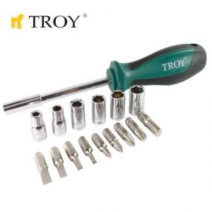 Σετ Λαβής με μύτες και υποδοχές 16 τεμαχίων / Troy 22316 / 9 Σετ Λαβής με μύτες και υποδοχές 16 τεμαχίων / Troy 22316 / 8