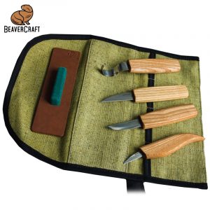 Σετ για σκαλιστικά μαχαίρια κουταλιών / BeaverCraft S48 / 7 Σετ για σκαλιστικά μαχαίρια κουταλιών / BeaverCraft S48 / 6