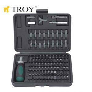 Σετ καστάνιας με άκρες 101 τεμαχίων / TROY 22309 / 1 komplekt-treschota-rakohvatka-s-nakraynitsi-101-chasti-troy-22309