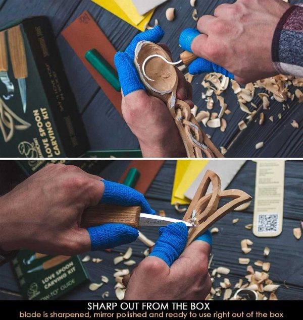 Σύνολο για ξυλογλυπτική - Κέλτικο κουτάλι / BeaverCraft DIY04 / 2 Σύνολο για ξυλογλυπτική - Κέλτικο κουτάλι / BeaverCraft DIY04 / 2
