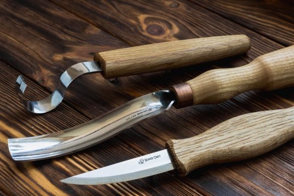 Σετ σκαλίσματος ξύλου με 3 μαχαίρια / BeaverCraft S14 / 2 Σετ σκαλίσματος ξύλου με 3 μαχαίρια / BeaverCraft S14 / 2