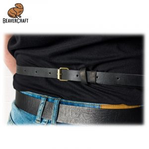 Δερμάτινη ποδιά - καφέ με μαύρο / BeaverCraft AP3X / 11 Δερμάτινη ποδιά - καφέ με μαύρο / BeaverCraft AP3X / 10