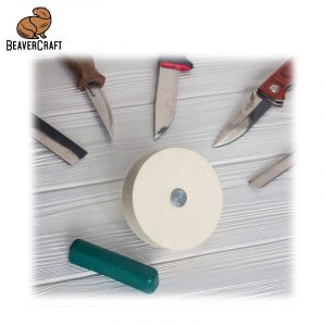 Στρογγυλό τσόχινο γυαλιστικό με πάστα στίλβωσης / BeaverCraft PW2 / 9 Στρογγυλό τσόχινο γυαλιστικό με πάστα στίλβωσης / BeaverCraft PW2 / 8