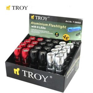 Φακός χειρός (24 τεμάχια σε ράφι) / T 28092 / 3 rachen-fener-troy-28092|rachen-fener-troy-28092|rachen-fener-troy-28092