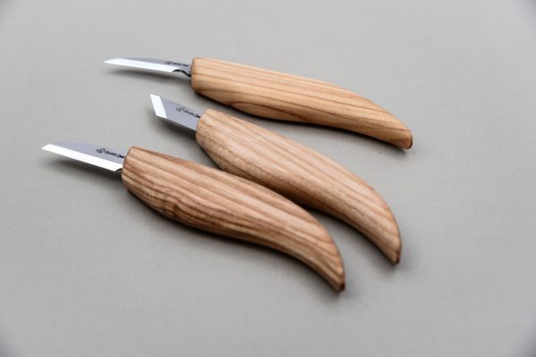 Σετ για ξυλογλυπτική από 3 μαχαίρια / BeaverCraft S12 / 2 Σετ για ξυλογλυπτική από 3 μαχαίρια / BeaverCraft S12 / 2