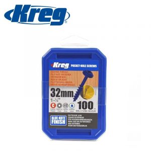 Βίδες για ξύλο Kreg 32 mm, με επικάλυψη Blue-Kote, σετ 100 τεμαχίων. 5 Βίδες για ξύλο Kreg 32 mm, με επικάλυψη Blue-Kote, σετ 100 τεμαχίων. 4