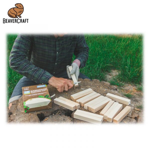 Ξύλινα τεμάχια για γλυπτική, 16 τεμάχια / BeaverCraft BW16 / 6 Ξύλινα τεμάχια για γλυπτική, 16 τεμάχια / BeaverCraft BW16 / 6